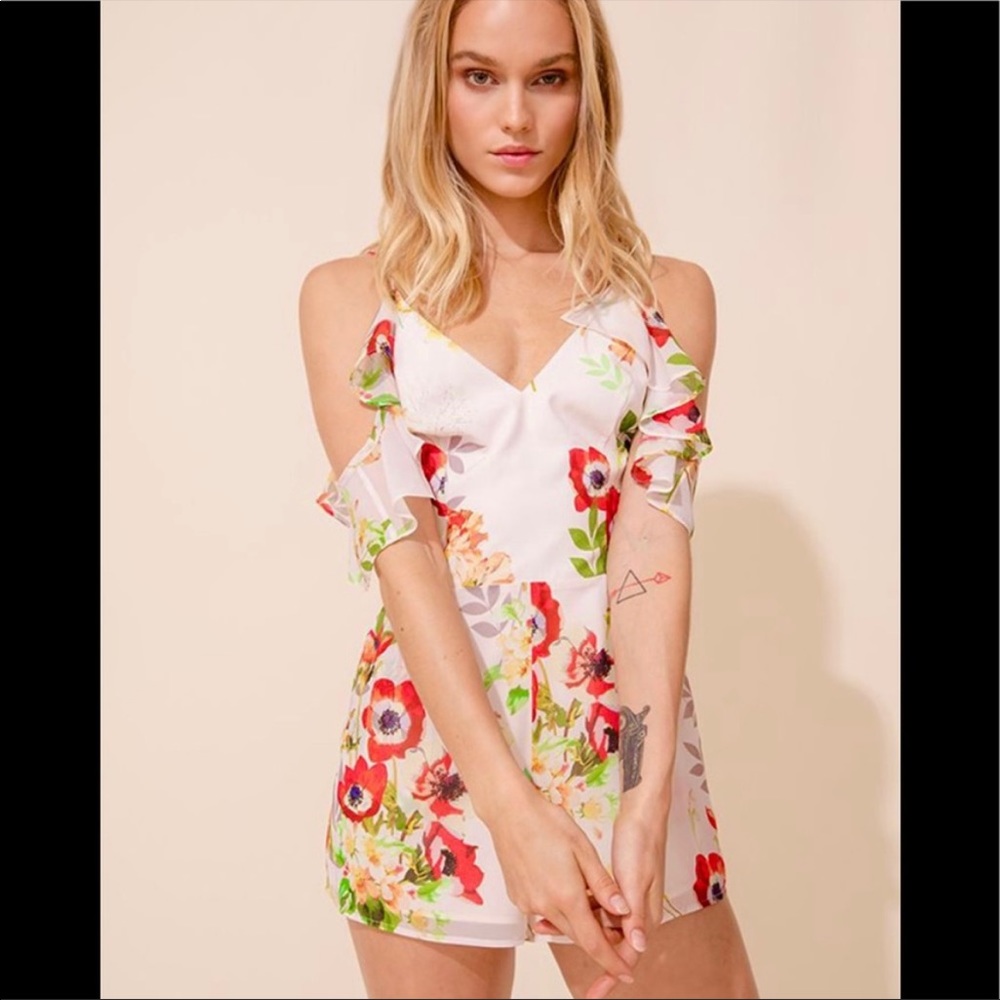 Yumi Kim whimsical romper NWT field of dreams color